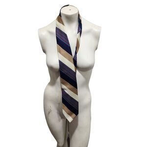 Givenchy Gentleman Paris Vintage Wide Striped Classic Tie Designer Office Mens